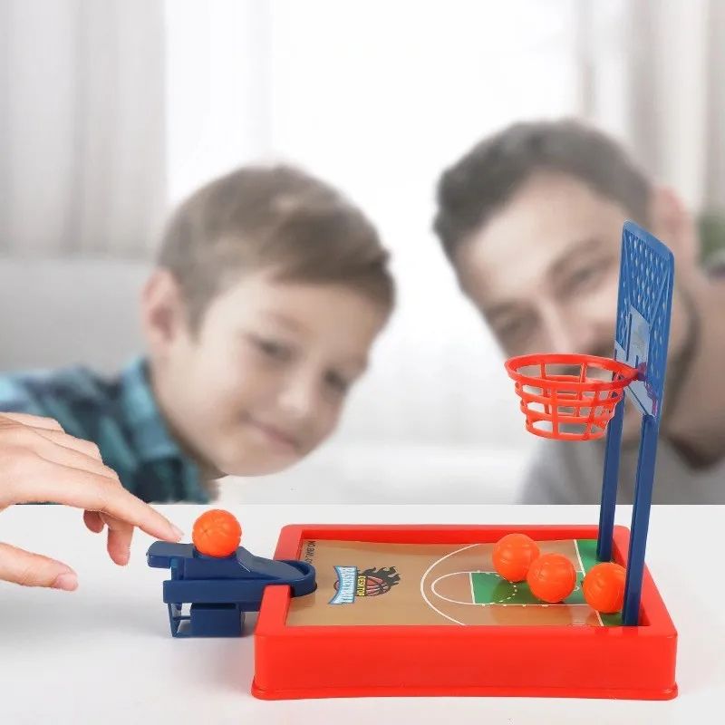 Mini Desktop Basketball Hoop Game Finger Shooting Machine For 2 Players Interactive Tabletop Sport  2