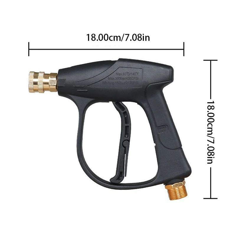 High Pressure Car Wash Water Gun Aluminum Core With Quick Connector  Nozzles 1