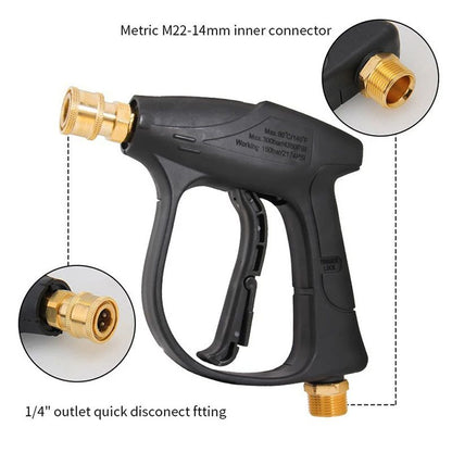 High Pressure Car Wash Water Gun Aluminum Core With Quick Connector  Nozzles 3