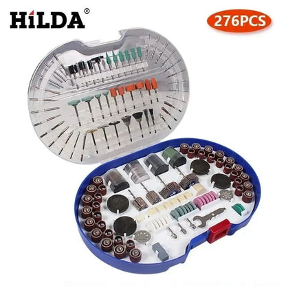 Rotary Tool Accessories Kit, Easy Cutting, Grinding, Sanding, Carving and Polishing Set Hilda and Dremel Tools