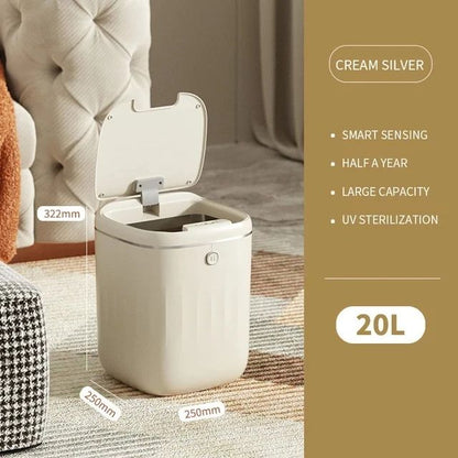Smart Bathroom Trash Can Automatic Sensor Garbage Bin With Large Capacity For Kitchen  Bathroom 5