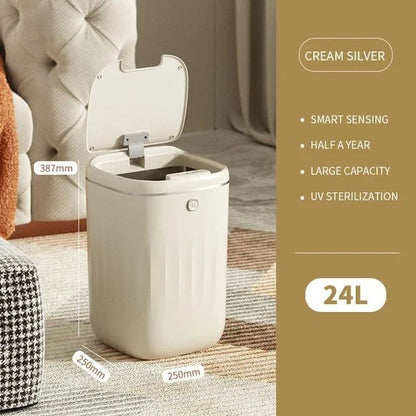 Smart Bathroom Trash Can Automatic Sensor Garbage Bin With Large Capacity For Kitchen  Bathroom 8