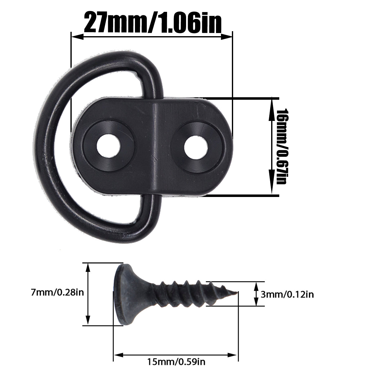 Universal Cargo Net Hook HeavyDuty Truck Bed Cargo Hook  Car Storage Hook For Secure TieDown 4