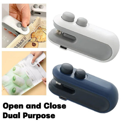 Rechargeable Heat Sealer for Food Snacks, Mini Heat Bag Sealing Machine
