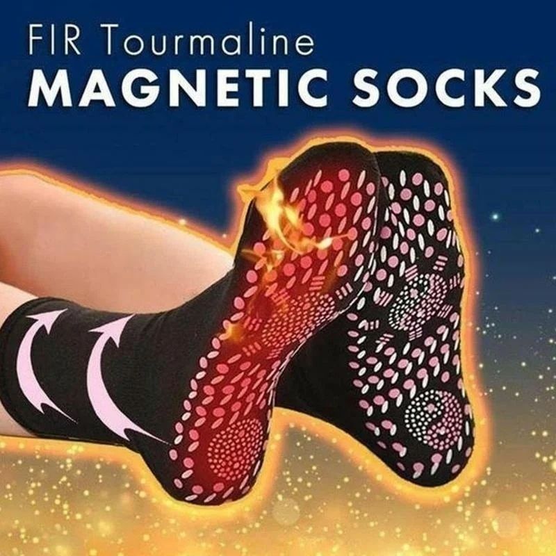 Tourmaline Self-Heating Socks for Winter, Thermal Health Care Socks, Deodorant Warm Floor Socks for Men and Women