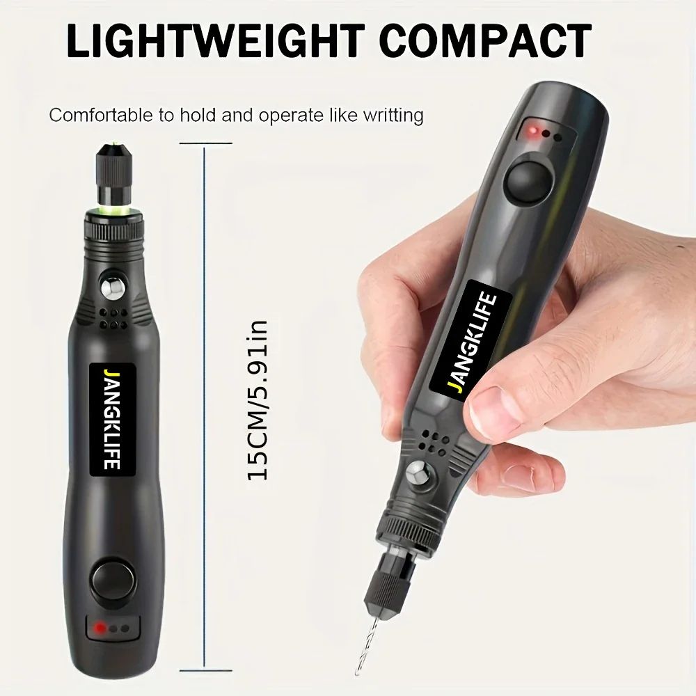 Mini Wireless USB Rotary Tool Kit Cordless Engraving Pen For DIY Wood Metal Glass  Jewelry Projects 1