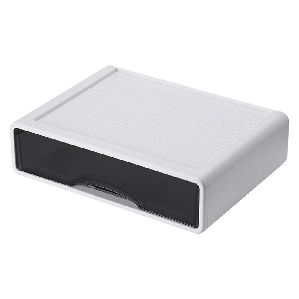 Drawer Style Desktop Storage Box For Cosmetics Stationery  Paper MultiLayer Classification Desktop  1