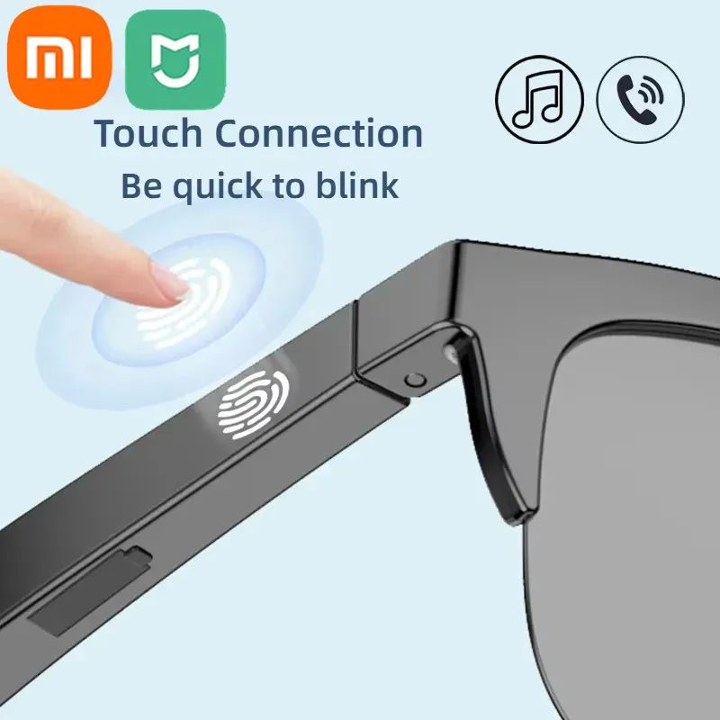 Bluetooth Smart Glasses with Active Noise-Cancellation & UV Protection, Waterproof Sports Headphones for Outdoor Use