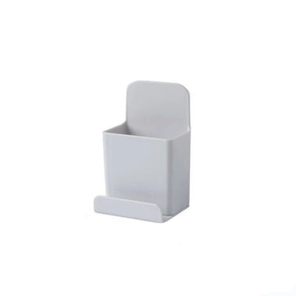 WallMounted Remote Control Storage Box Table Edge Cabinet Hanging Organizer HoleFree Under Desk Wir 5