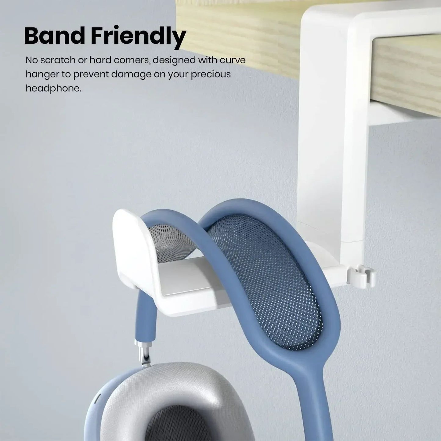 Rotatable Headphone Holder VIKEFON Desk Clip Hook No Drilling Storage Bracket Hanging Organizer For