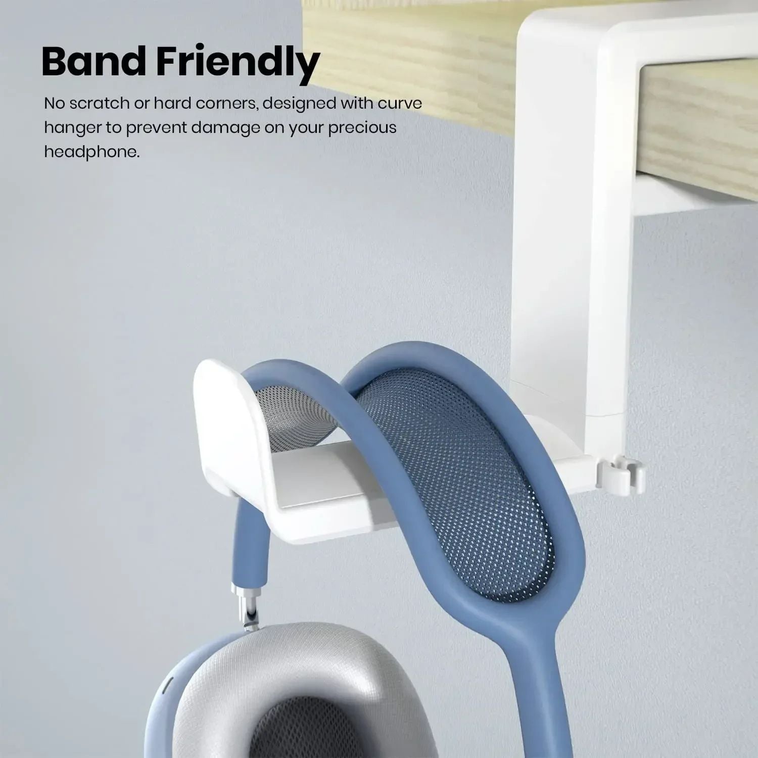 Rotatable Headphone Holder VIKEFON Desk Clip Hook No Drilling Storage Bracket Hanging Organizer For