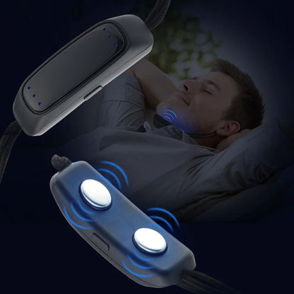 Portable EMS Pulse Anti Snoring Device, Smart Sleep Apnea Aid for Restful, Snore-Free Sleep