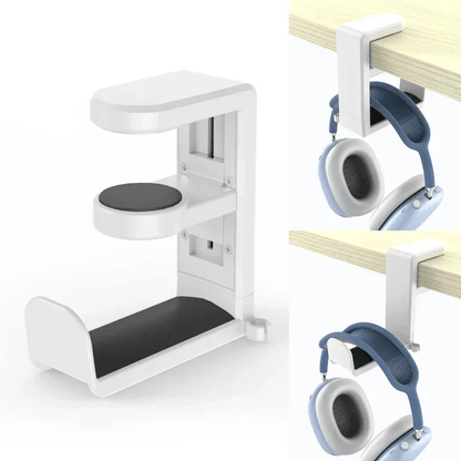 Rotatable Headphone Holder VIKEFON Desk Clip Hook No Drilling Storage Bracket Hanging Organizer For