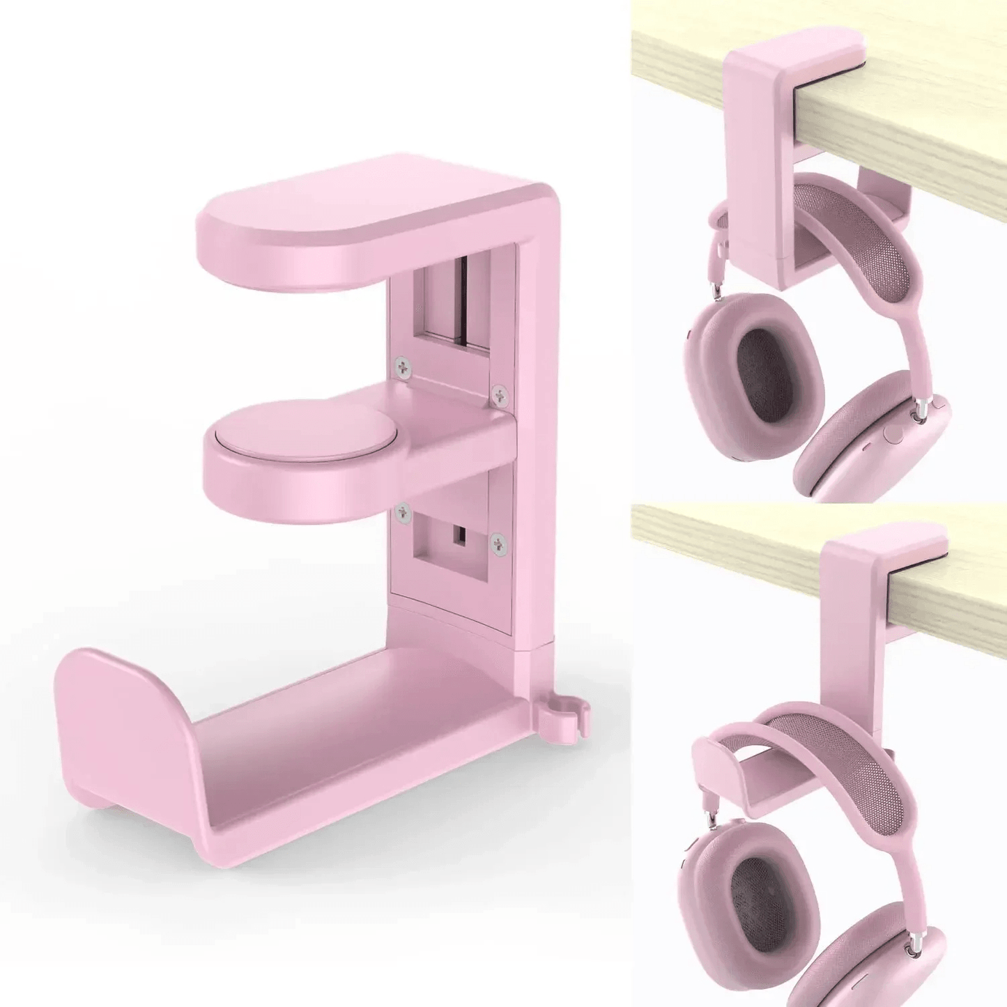 Rotatable Headphone Holder VIKEFON Desk Clip Hook No Drilling Storage Bracket Hanging Organizer For