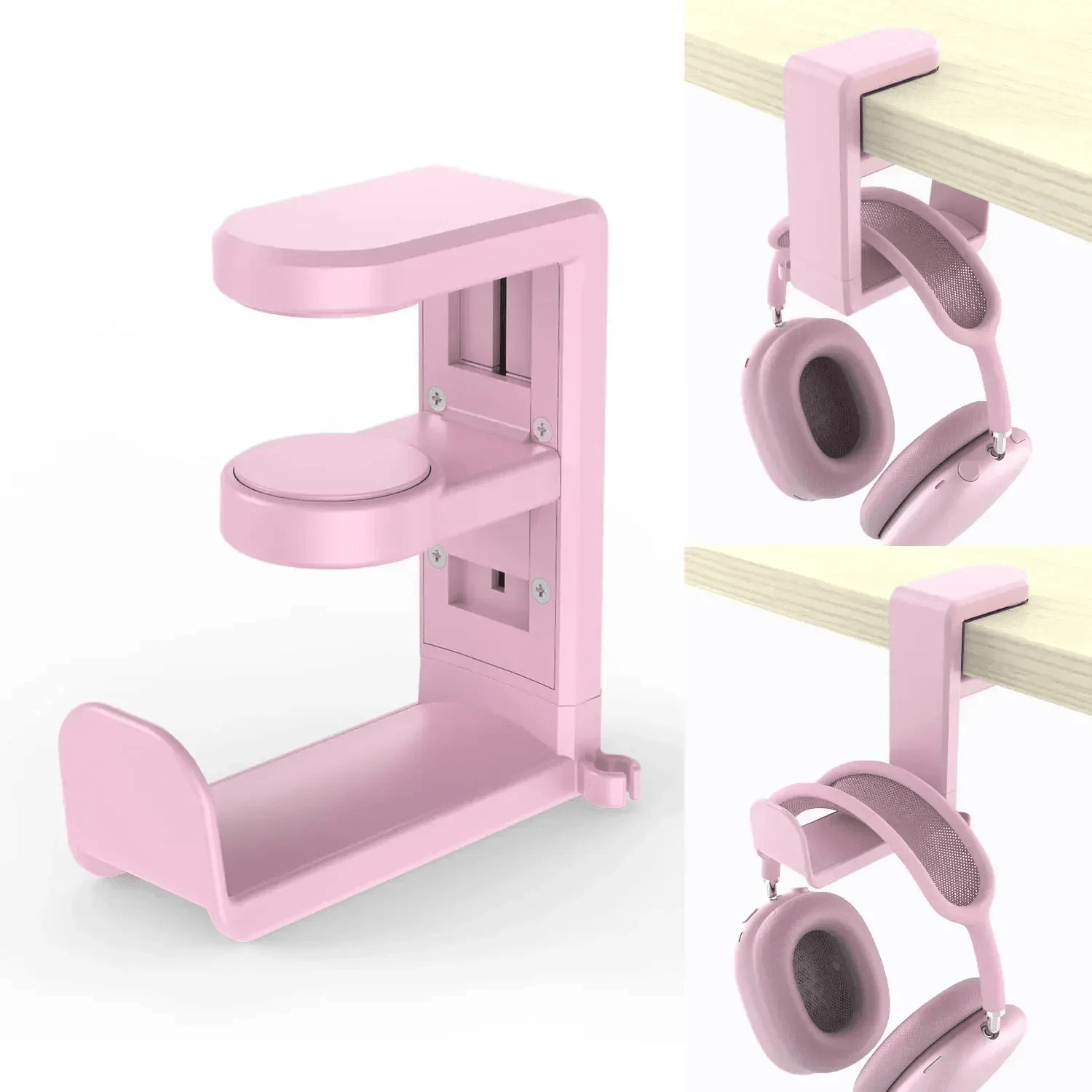 Rotatable Headphone Holder VIKEFON Desk Clip Hook No Drilling Storage Bracket Hanging Organizer For