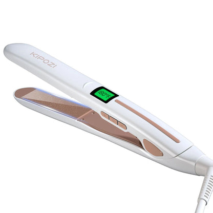 Professional Titanium Flat Iron Hair Straightener With Digital LCD Display Dual Voltage For Salon   7
