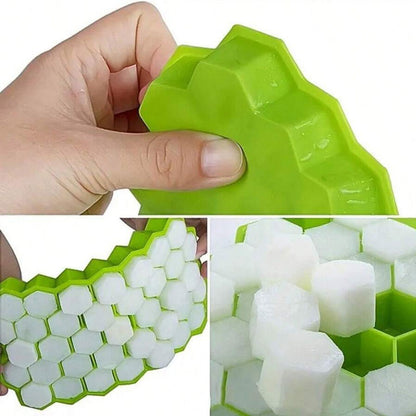 Honeycomb 37 Lattice Cube Tray Maker  No Lid DIY Ice Mold For Creative Drinks 1