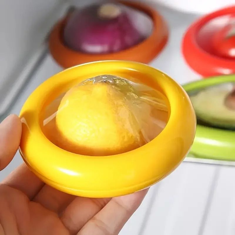 Silicone Fruit Storage Box Avocado Save  Onion Storage Holder For Tomato Garlic Reusable Airtight F 2