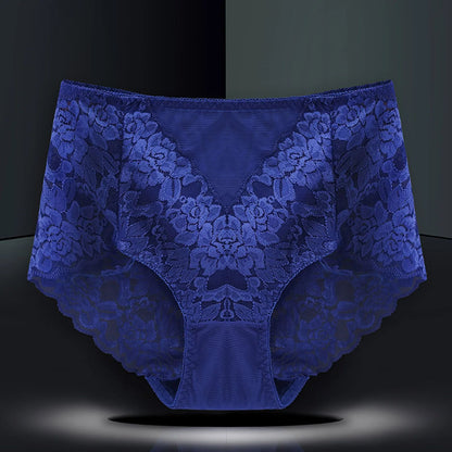 Womens Plus Size Seamless Lace Panties High Waist Comfortable  Sexy Briefs 3