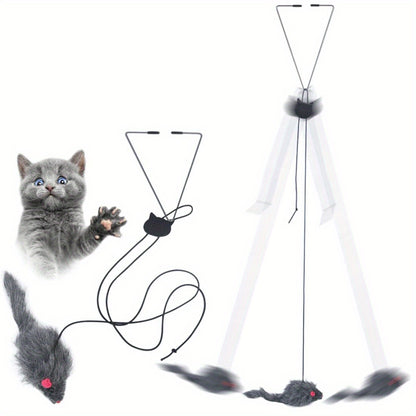 Door Hanging Cat Toy Stress Relieve Hanging Kitten Toy for Living Room  Living OmDoor Fun