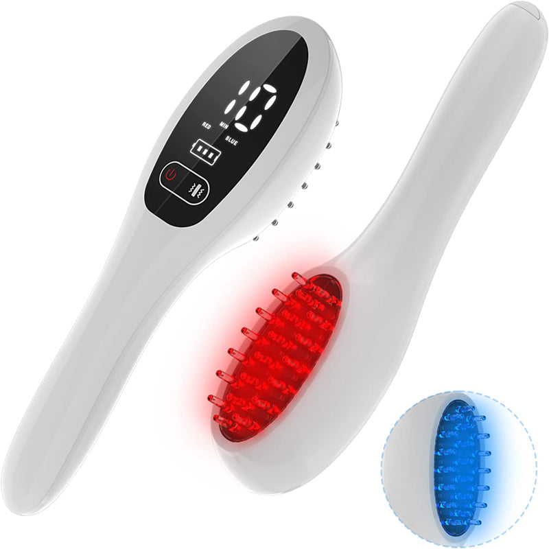 Electric Laser Hair Growth Comb Anti Hair Loss Therapy with Infrared  LED Red Light for Thicker Ha