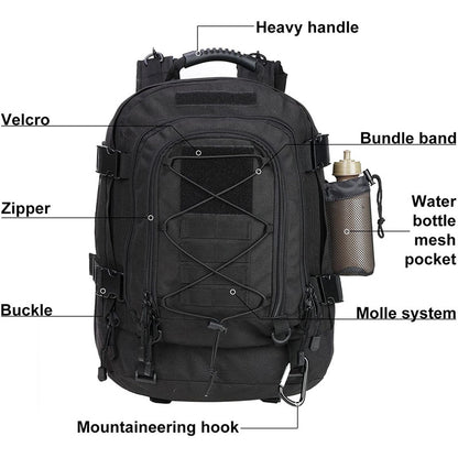 Tactical Backpack Army Style Durable Molle Assault Pack For Outdoor Travel Hiking  Survival Gear 1