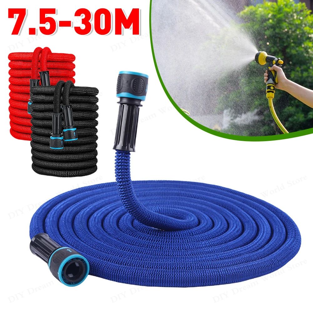 Expandable Magic Hose for Car Wash, Home Garden Watering, High-Pressure Flexible Water Pipe Suitable for Faucets