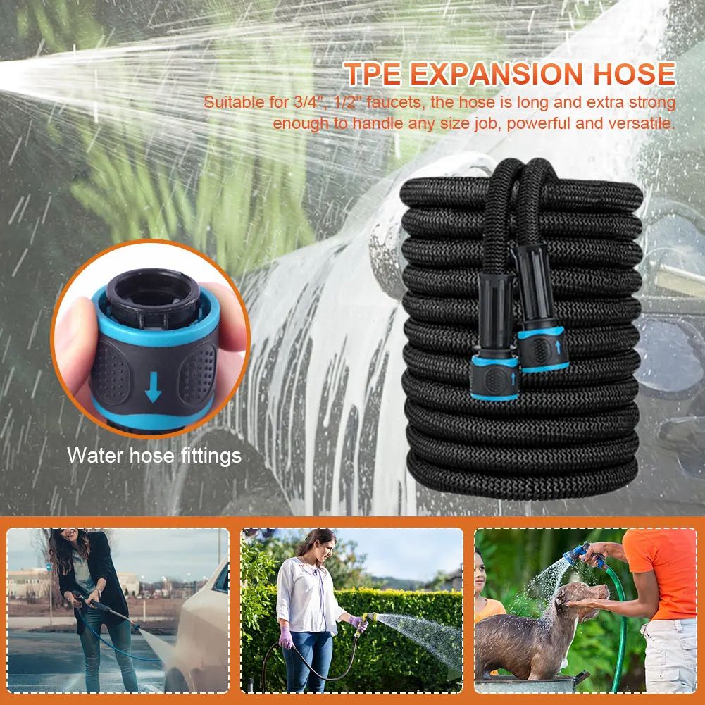 Expandable Magic Hose For Car Wash Home Garden Watering HighPressure Flexible Water Pipe Suitable F 3