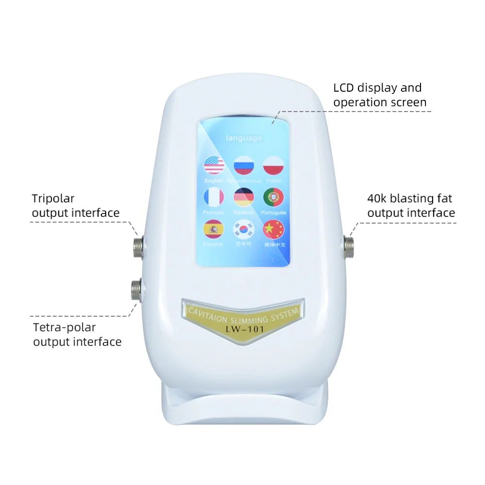 3in1 Beauty Body Slimming Massager Cavitation Machine For Face  Body Tightening Lifting And Spa Ski