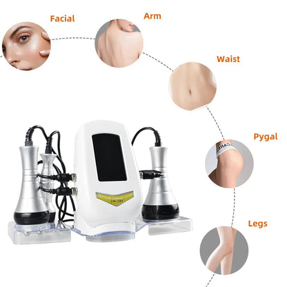 3in1 Beauty Body Slimming Massager Cavitation Machine For Face  Body Tightening Lifting And Spa Ski