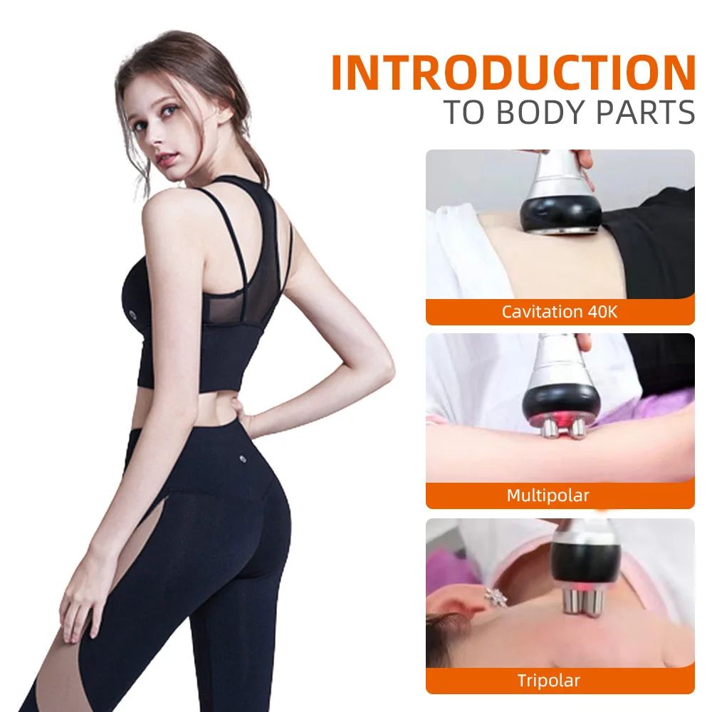 3in1 Beauty Body Slimming Massager Cavitation Machine For Face  Body Tightening Lifting And Spa Ski 2