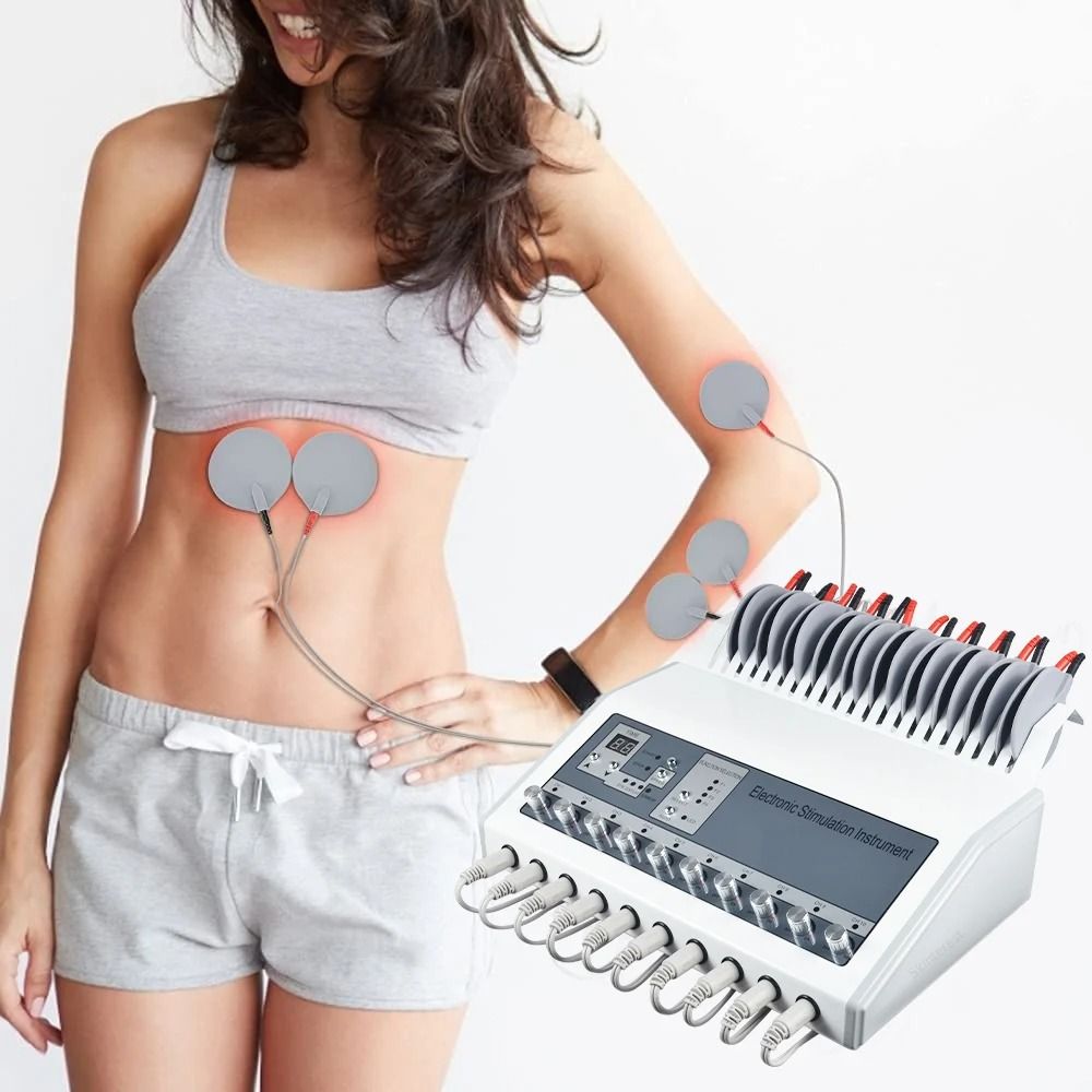 EMS Muscle Stimulator Machine, Electric Weight Loss & Body Toning with Russian Waves Technology