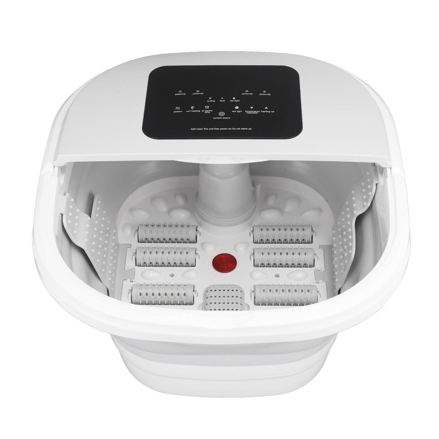 Foldable Heating Foot Massager Spa Soaker Smart Soak Tub With 8 Rollers  Remote Control 4