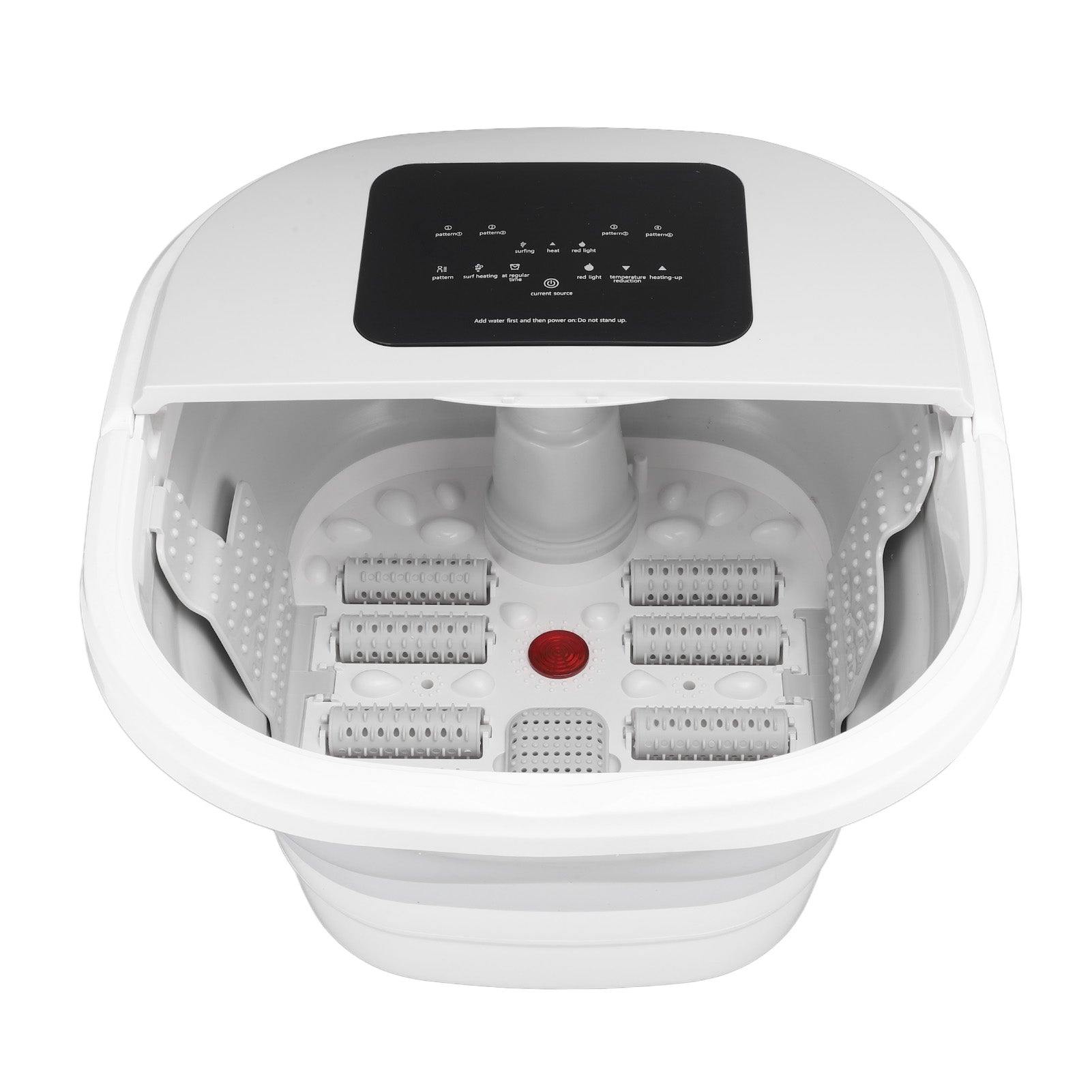 Foldable Heating Foot Massager Spa Soaker Smart Soak Tub With 8 Rollers  Remote Control 4