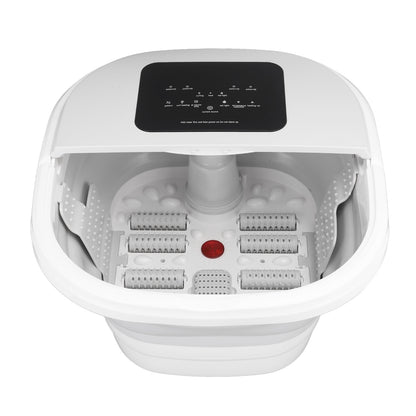 Foldable Heating Foot Massager Spa Soaker Smart Soak Tub With 8 Rollers  Remote Control 4