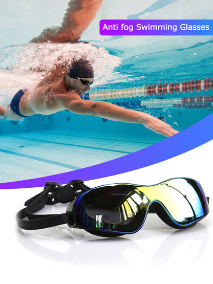 Adjustable Swim Goggles for Adults & Youth Anti-Leak Sports Eyewear Ideal for Training & Recreation