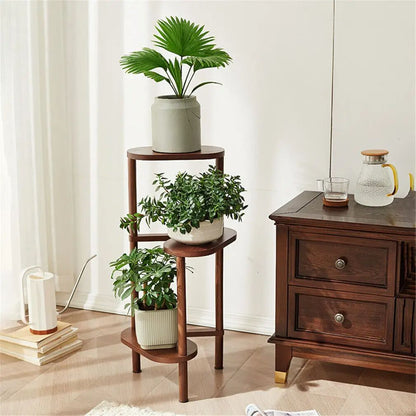 Tier Bamboo Tall Corner Plant Rack Planter Stand Flower Pot Holder Storage Shelf for Balcony Garden Patio Indoor Outdoor