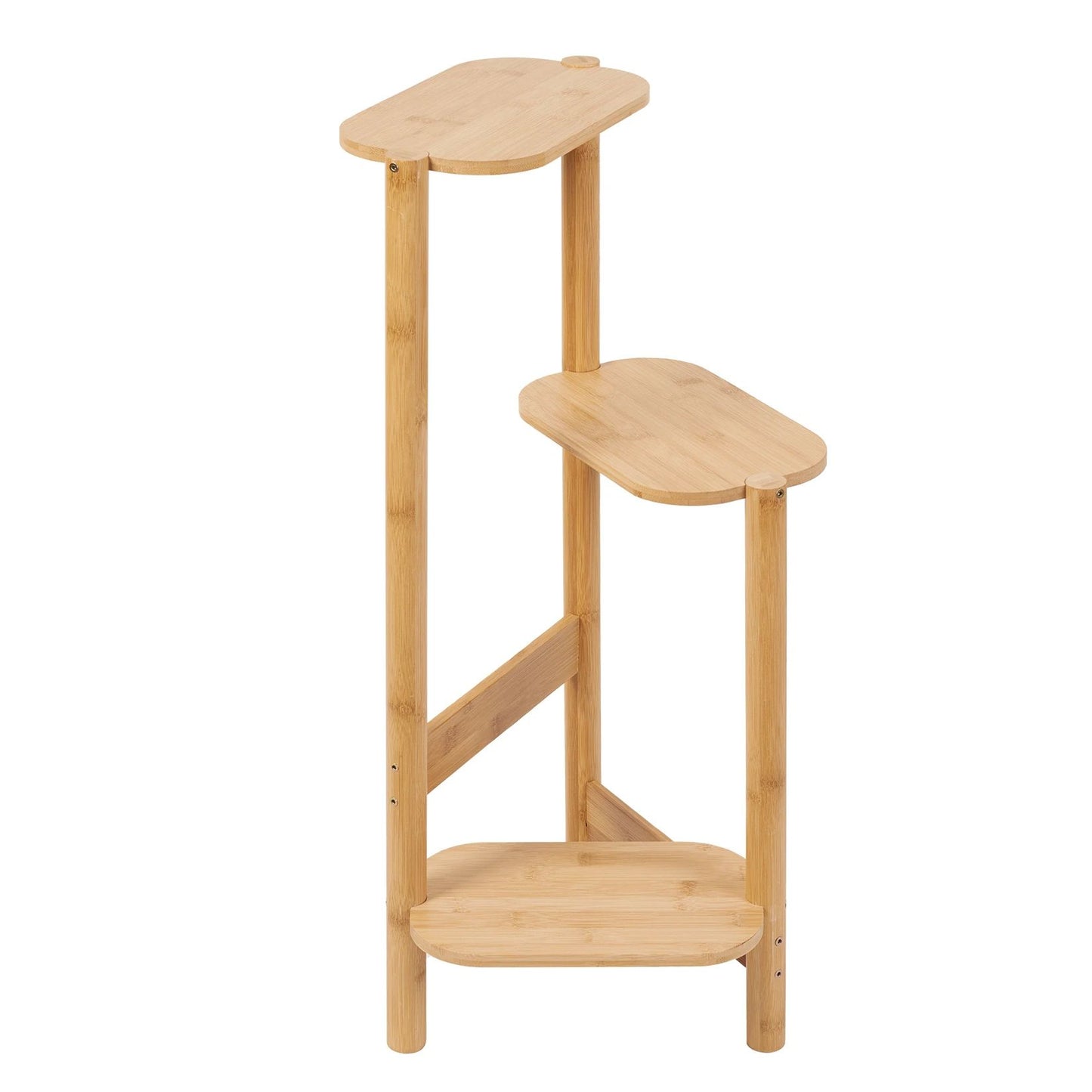 Tier Bamboo Tall Corner Plant Rack Planter Stand Flower Pot Holder Storage Shelf For Balcony Garden 5