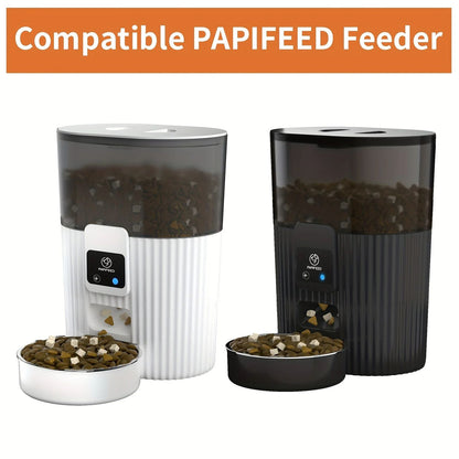 PAPIFEED Smart Automatic Cat Feeder, WiFi Remote Pet Food Dispenser for Cats and Dogs with Timed Portion Control
