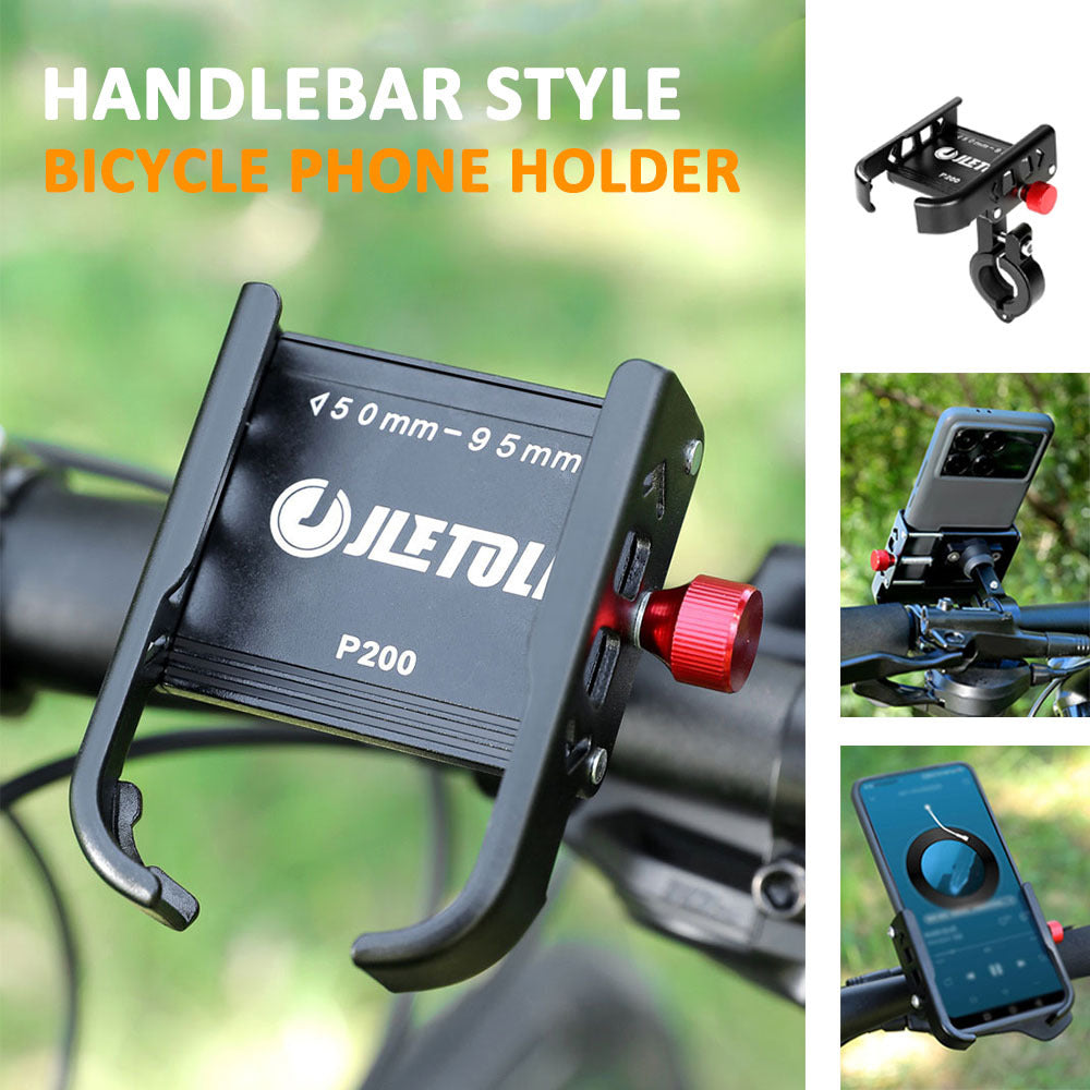 360° Rotating Bike Phone Holder Adjustable, Shock-Absorbing Bicycle & Motorcycle Phone Mount for Secure Riding