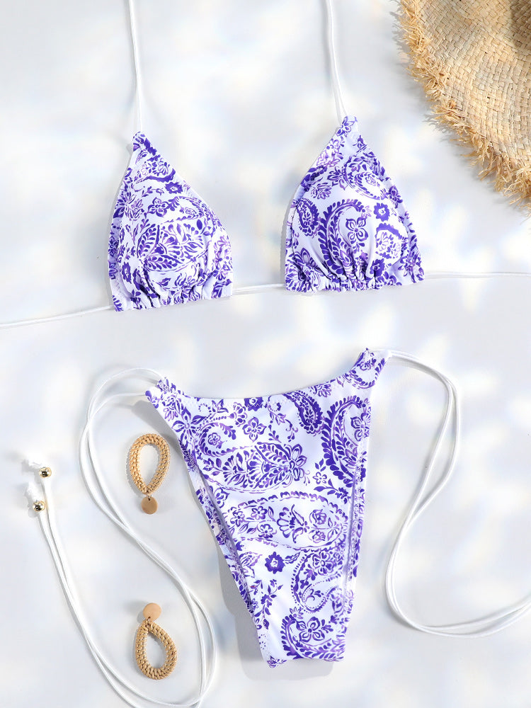 Sexy Triangle Mini Bikini Sets Micro Thongs Swimsuit Women Bikini Bandage Bathing Suit  Beachwear P