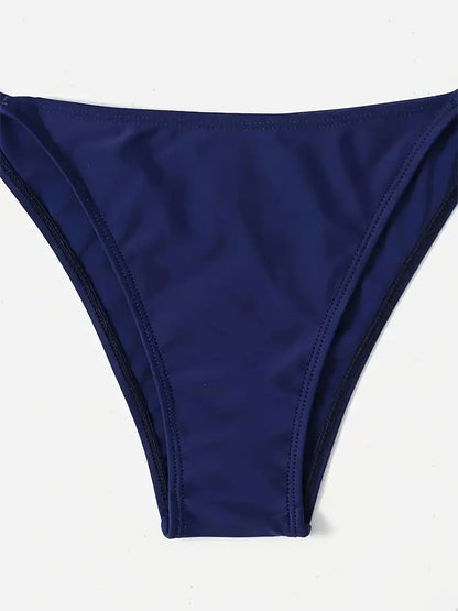 Sexy Swimwear Thong Bikini Set Sexy New Navy Blue Swimsuits Woman Sexy Bathing Suits With Bikinis T 4