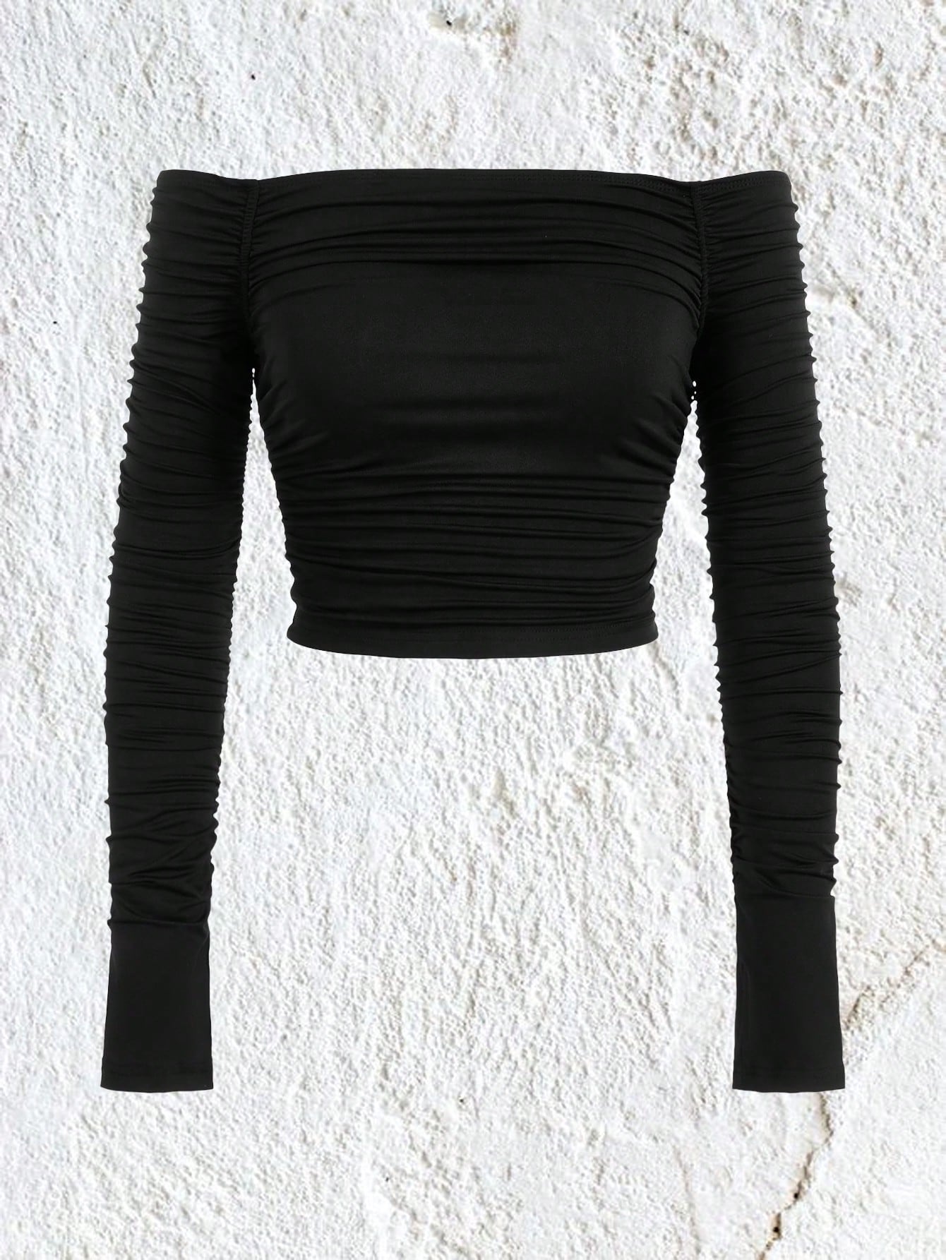New Line Shoulder Mesh Long Sleeve SlimFit Womens Crop TShirtHottie Sexy Explosion Street Wear Shor 2