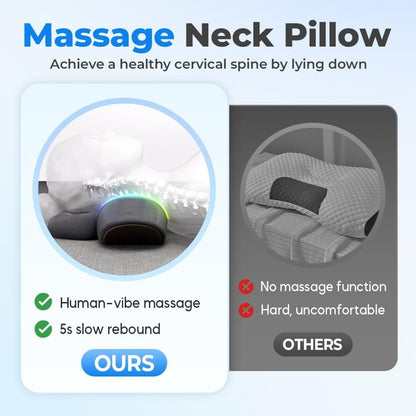 Pillow Massage Neck Hump 3in1 Neck Massage Pillow Heated Massage Neck Pillow Memory Foam Pillows 4
