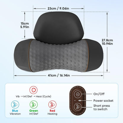 Pillow Massage Neck Hump 3in1 Neck Massage Pillow Heated Massage Neck Pillow Memory Foam Pillows 5