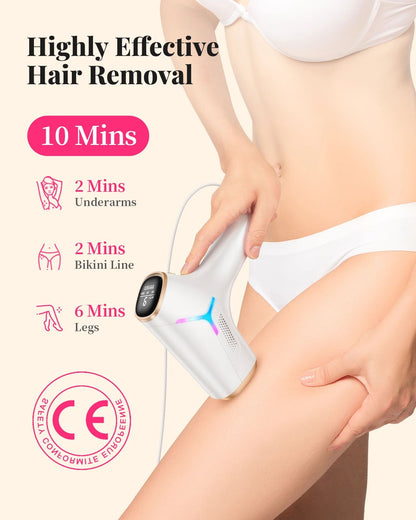 Flashes IPL Laser Hair Removal Device Painless Permanent Hair Removal For Women And Men Full Body B 2