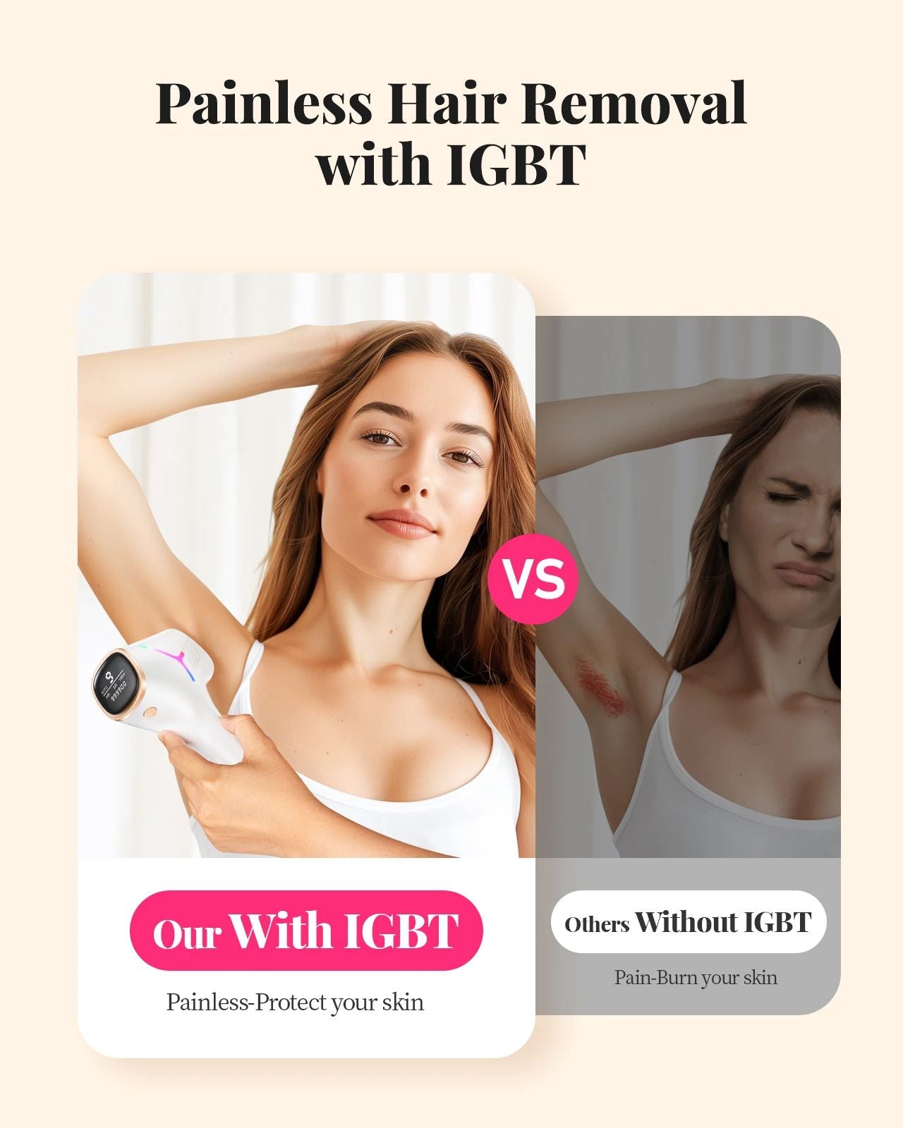 Flashes IPL Laser Hair Removal Device Painless Permanent Hair Removal For Women And Men Full Body B 4