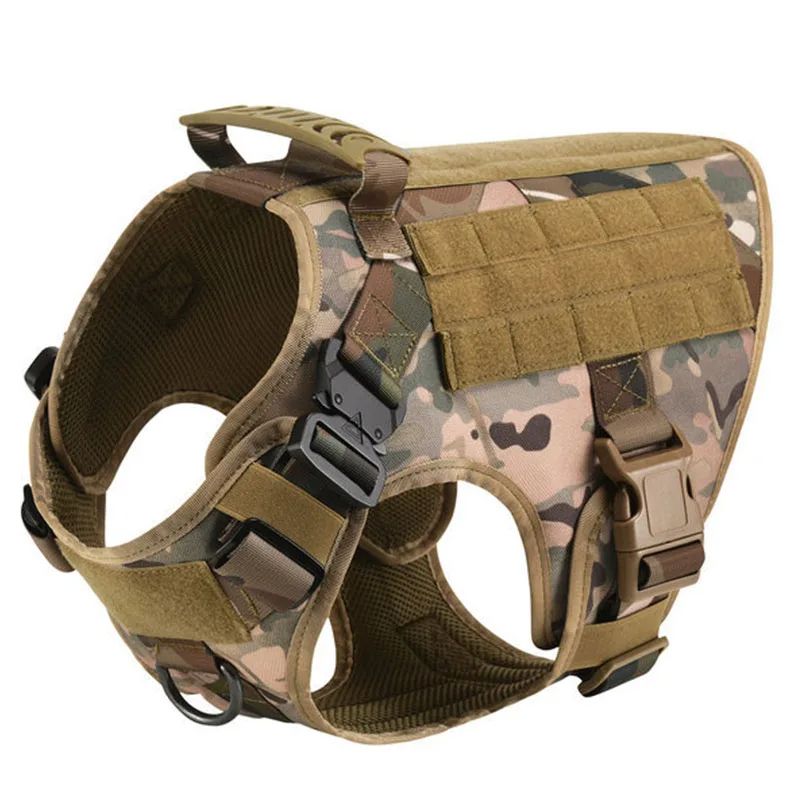 Pet German Shepherd Malinois Training Vest Adjustable Dog Harness And Leash Set With Collar For Med 7