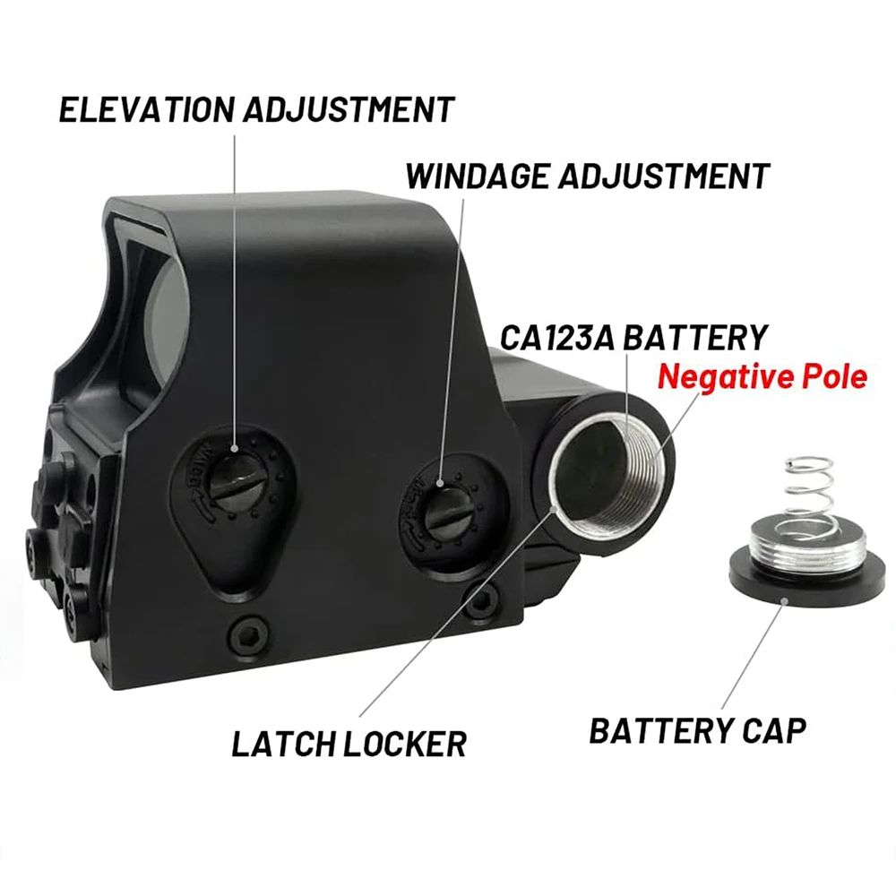 Holographic Sight Red Dot Scope Green  Red Dot Reflex Optics 4