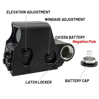 Holographic Sight Red Dot Scope Green  Red Dot Reflex Optics 4